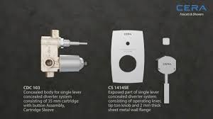 Its in the middle of the hot and cold nobs. Installation Single Lever Concealed Diverter Youtube