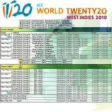 (redirected from 2020 icc men's t20 world cup). T20 World Cup 2010 Schedule Kaleidoscope