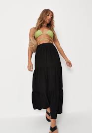 Asos design petite high waisted pencil skirt. Maxi Skirts Split Jersey Long Skirts Missguided