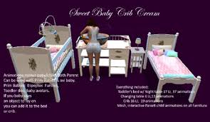 We did not find results for: Second Life Marketplace Sweet Baby Cream Crib Set Nursery Furniture
