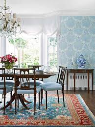 Top 10 Best Ideas For Blue Dining Room Dining Room Blue Lotus Wallpaper Decor