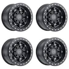 Black 6 Lug Chevy Wheels Set 4 17 Black Rhino Garrison Black Wheels 17x8 5 6x5 5 0mm Chevy Gmc 6 Lug Black Wheels Black Rhino Wheels Truck Rims
