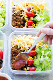 Meal Prep Taco Salad Lunch Bowls Healthy Eating Healthy Meal Prep Healthy Snacks