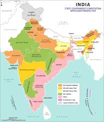 Map Of Bjp Ruling States In India 2018 List Of Bjp Ruled States