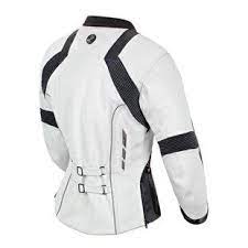 Joe Rocket Women S Radar Jacket White Gunmetal Leather Textile Back 270 Jackets Motorcycle Jacket Mens White Leather Jacket