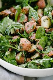 It's best served warm so that the potatoes soak up all that good dressing and goes best with sides like wings, ribs and all the barbecue foods. The Best No Mayo Potato Salad With Video Our Salty Kitchen