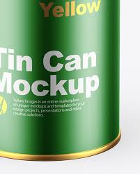 Download Metallic Olive Oil Tin Can Mockup In Can Mockups On Yellow Images Object Mockups PSD Mockup Templates