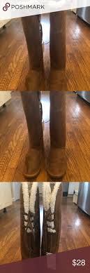 Nwt Rue 21 Brown Tall Lace Back Boots Medium 7 8 New Rue