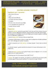 Tupperware Gaufres Bananes Chocolat Recette Tupperware Tupperware Recette Tuperware