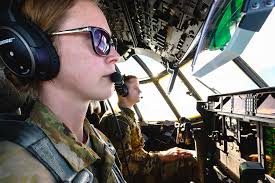 U.S. Air Force Maj. Erika Fischer (left) and Capt.