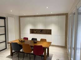 Meuble Salle De Reception Sur Mesure Blanc Bois Atelier 1053