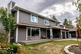 This home's beauty will be unfading with the new durable exterior james hardie siding provides. Hardie Siding Aged Pewter Ridgecrest Developments