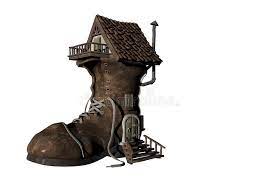Am nächsten tag (on the next day) bringt der prinz schuh zu dem haus, in das aschenputtel immer verschwindet (disappear). Schuh Haus Vier Stock Abbildung Illustration Von Spitze 718411