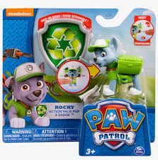He was created by ryder himself, with some help from rocky. Paw Patrol Action Pup Amp Rocky Action Pack Pup And Badge Transparent Png 1014x1014 Free Download On Nicepng