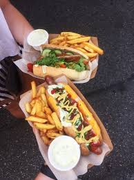 Street Hot Dogs In Bratislava Foodporn Food Presentation Food Truck Menu Hangover Food