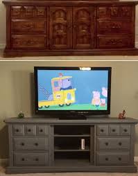 Diy Old Dresser Into Entertainment Center Dresser Entertainment Center Old Dressers Entertainment Center