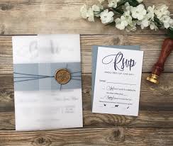 Dusty Blue Wedding Invitation Classic Blue Invitation Etsy Wedding Cards Wedding Invitations Classic Wedding Invitations