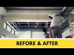 Metal Furring Hardiflex Ceiling Installation Pinoy Panday Youtube In 2020 Ceiling Installation Installation Ceiling Design