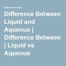 Difference Between Different Liquid Science