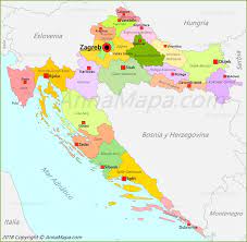Dicas da capital zagreb e outras cidades turísticas, praias, curiosidades, cultura para roteiro de viagem. Mapa De Croacia Annamapa Com