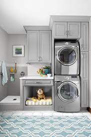 A Simple Rearrangement Of Task Areas Takes Advantage Of Vertical Space To Make Cleanup Easier For Bot Laundry Room Layouts Laundry Room Design Laundry Mud Room