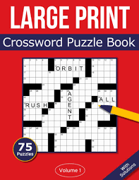 Whether the skill level is as a beginner or something more advanced, they're an ideal way to pass the time when you have nothing else to do like waiting in an airport, sitting in your car or as a means to. Large Print Crossword Puzzle Book 75 Large Print Crossword Puzzles For Adults Seniors Volume 1 Rosenbladt 9798565429466 Books Amazon Ca