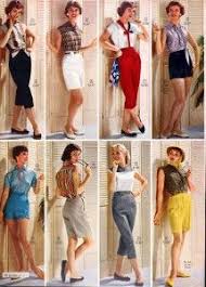 Sears Catalog Spring Summer 1958 Women S Fashion 50s 60s Vintage Fashion Style Shorts Pedal Pushers Pants Red Black Whit Fashion Retro Fashion 1950s Fashion