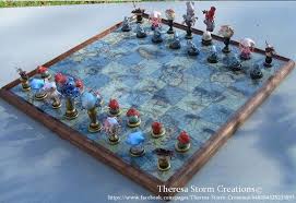15 Off Christmas Sale Hurry In Hand By Theresastormcreation Chess Board Chess Chess Set Unique