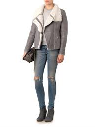 Jemma Shearling Jacket Iro Matchesfashion Com Shearling Jacket Nubuck Leather Fashion