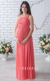 One Shoulder Sleeveless Sleeve Chiffon Dress Maternity Bridesmaid Dresses Dresses For Pregnant Women Red Bridesmaid Dresses