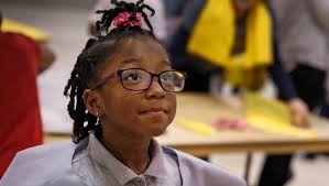 Pacers dream with with Super Hero Students at IPS 42