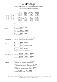 Tabbed by keir alexander ***. A Message By Coldplay Guitar Chords Lyrics Guitar Instructor