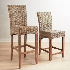 A Sleek Silhouette Now In A Fresh Combination Of Rattan Weaving And Tapered Legs Crafted Of Mango Woo Bar Stools Counter Bar Stools Restaurant Chairs For Sale