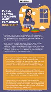 Maybe you would like to learn more about one of these? Hukum Menggabungkan Puasa Syawal Dan Qadha Ramadhan Republika Online