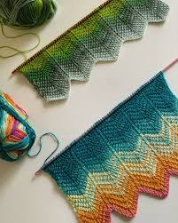 Tunus Isi Sal Yapilisi Tunisian Crochet Crochet Ripple Pattern Crochet Ripple