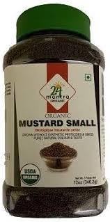 Amazon.com: Jiva Organics 有機黑芥末籽7 盎司(約198.4 毫升)袋- 100% 天然非轉基因: 雜貨和美食