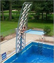 Rock Climbing By Pool Cool Products And Ideas Crazy Pool Cool Pools Pool Accessories