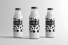 Milk Bottle Mock Up In 2020 Milk Bottle Drinks Packaging Design Milk Packaging