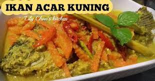 Resep Ikan Acar Kuning Pesmol Ala Lc Oleh Lily Chan S Kitchen Recipe Resep Ikan Makanan Resep Masakan
