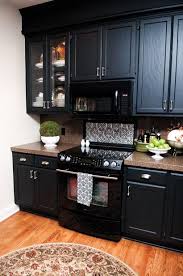 black appliances kitchen
