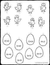 Kleur deze kleurplaat in frisse kleuren. Rekenspelletje Verbind Elk Ei Met Het Juiste Kuiken Kiddicolour