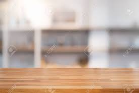 Check spelling or type a new query. Empty Wooden Table And Modern Kitchen Background With Shelf Ready For Product Montage Stock Photo Picture And Royalty Free Image Image 81073892