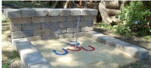 The dimensions of your horseshoe pit depend on which version you choose. Diy Horseshoe Pit How To Build It Horseshoe Pit Backyard Fun Backyard