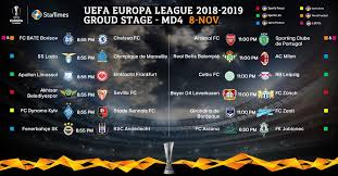 League, teams and player statistics. Uefa Europa League Fixtures Tv Schedules For Thursday 8th November 2018 Newsblaze Co Ke