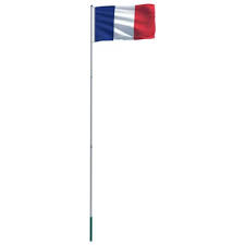 Drapeau français) är en tricolor flagga med tre vertikala band blåfärgad ( hissa sidan), vit och röd.det är känt för engelsktalande som franska tricolor eller helt enkelt tricolor ( franska: Handla Vidaxl Frankrikes Flagga Och Flaggstang I Aluminium 6 M Vidaxl Se