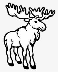 Elk canyon sitting under the tree. Transparent Elk Clipart Black And White Moose Coloring Pages Hd Png Download Kindpng