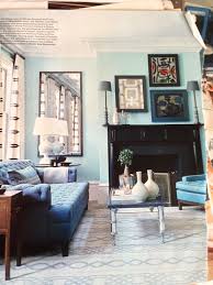 Pale Robin S Egg Blue Walls Black Accents Bw Sheer Curtains Monochromatic Living Room Living Room Turquoise Monochromatic Room