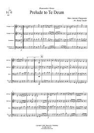 In amando christum deum, ut sibi complaceam. Prelude To Te Deum 2xtromp In B Horn In F Pos Pos Pdf Noten Von Marc Antoine Charpentier In