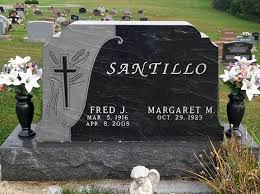 Double Headstones With Vases Grave Headstones Cemetery Monuments Unusual Headstones