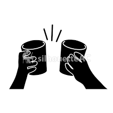 Cheers Free Silhouette Vector Silhouetteac